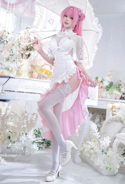 f Victory: Nikke Dorothy Exclussive Pass Skin Cosplay Costume Dress with Headband and Socks