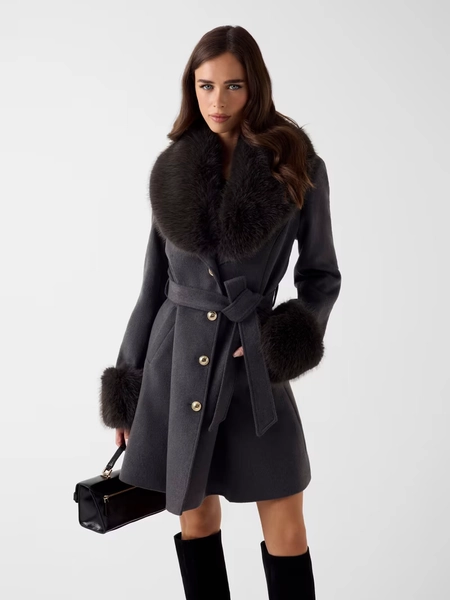 Wool mix coat