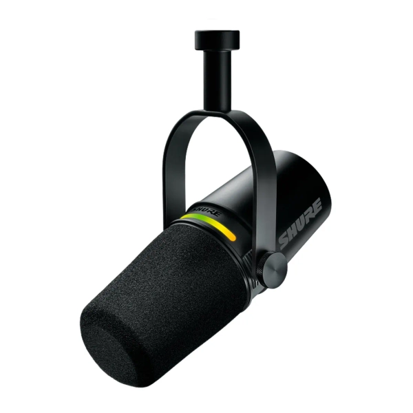 Microfone Digital para Podcast Shure MV7+