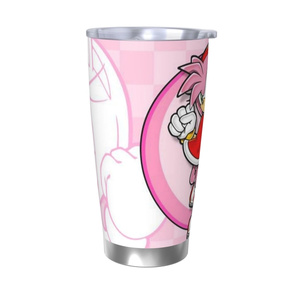 SONIC THE HEDGEHOG Amy Roseβs Vibrant Pink Portrait Constant temperature lasting 20 oz cup enhances drinking happiness