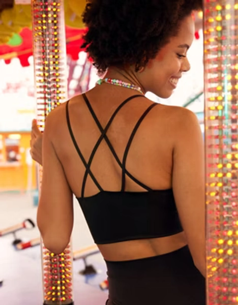 OFFLINE By Aerie Real Me Hold Up! Strappy Sports Bra