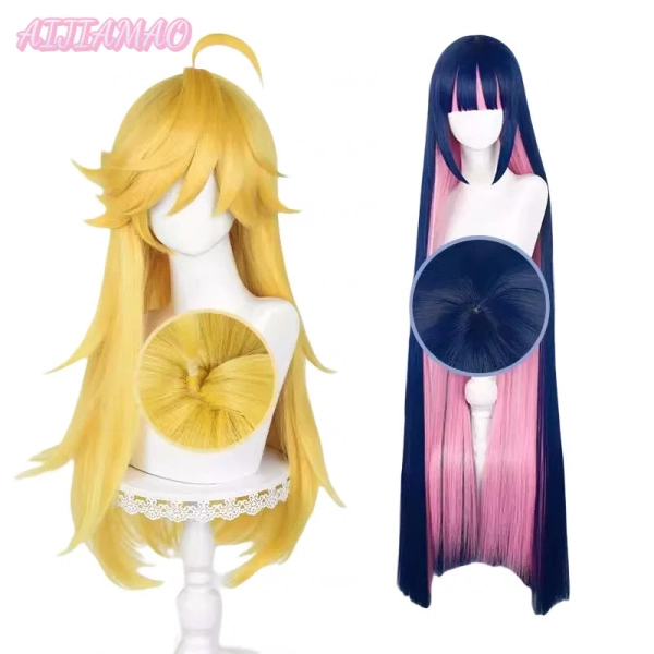 Anime Panty & Stocking with Garterbelt parrucca Cosplay calza Anarchy Panty Anarchy parrucca Cosplay calza Panty Party Role Play parrucca - AliExpress 200000532
