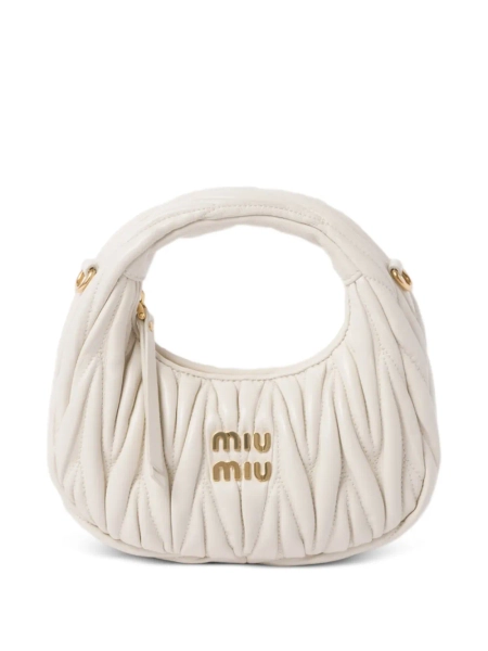 Miu Miu Wander matelassé leather mini bag | One Size