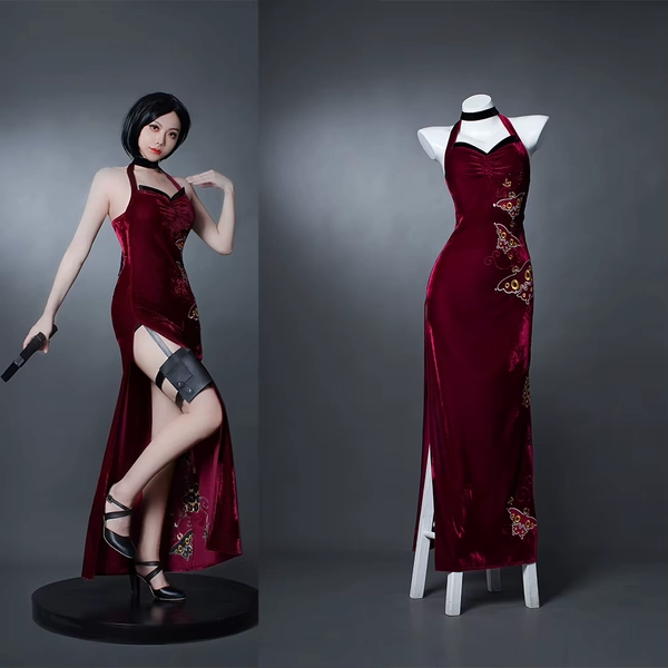 Evil 4 Ada Wong Cosplay Costume Women Dress Disguise Halloween Carnival Party - AliExpress 200000532