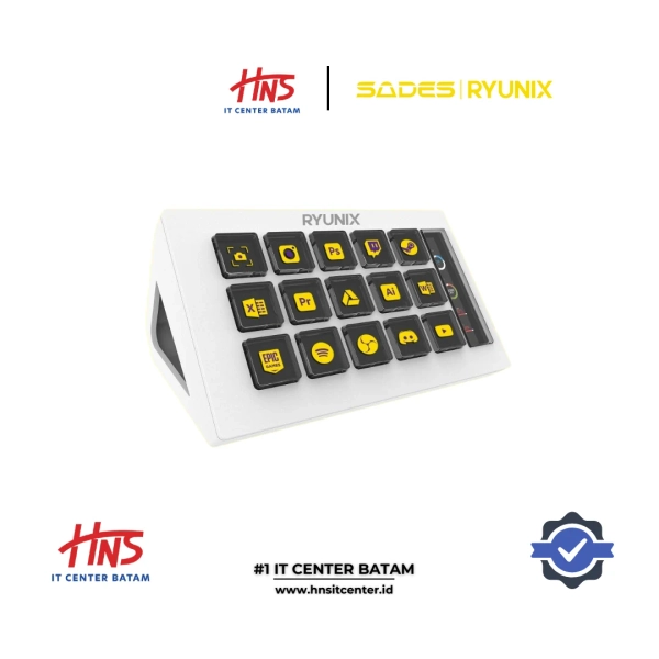 RYUNIX STREAM DECK XD100 BLACK RY-ACC SDX100BL - HNS IT Center - Toko Komputer, Laptop, Rakit PC, Terlengkap & Termurah
