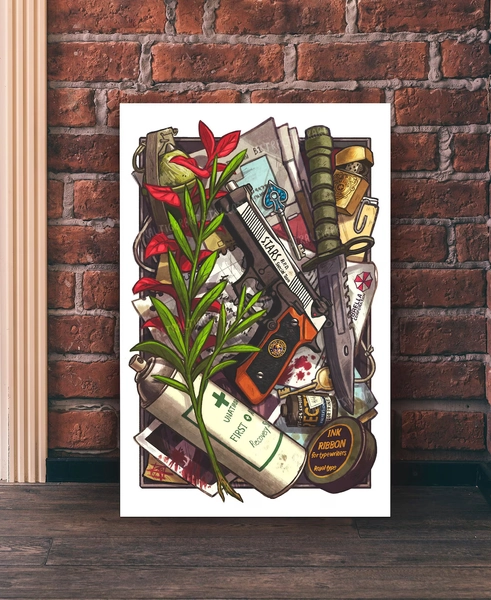 Resident Evil Art Print ♡ ⋆｡˚