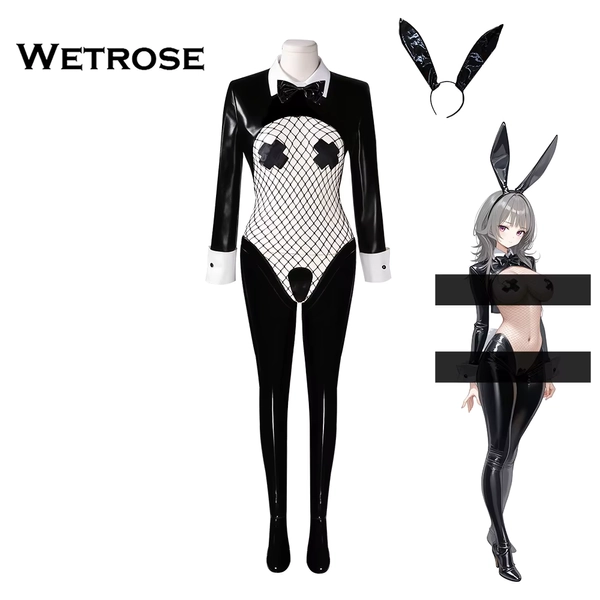 Wetrose Op Voorraad Origineel Ontwerp Leer Omgekeerd PU Bunny Girl Konijn Pak Cosplay Kostuum Sexy Lingerie Halloween - AliExpress