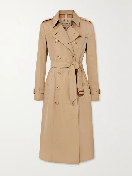 Chelsea Long Trenchcoat aus Biobaumwollgabardine - neutral - UK 4
