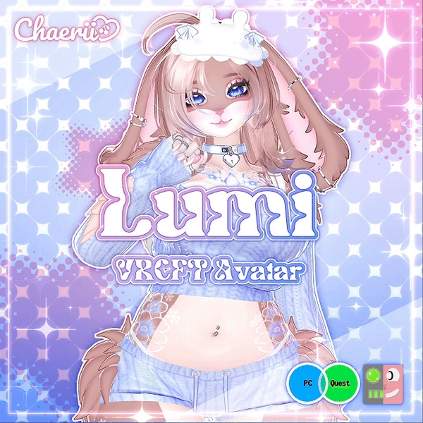 Lumi by Chaerii ♡ VRCFT | PC & QUEST | Furry Avatar....