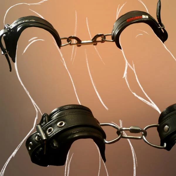 "Wotan" - Fesselmanschetten - Schwarz