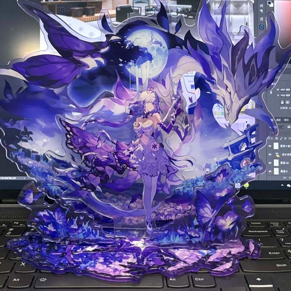 HSR Castorice Figure Stand Honkai Star Rail Castorice Anaxa Acrylic Standee