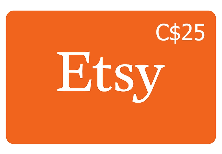 ETSY CAD 25 Gift Card CA