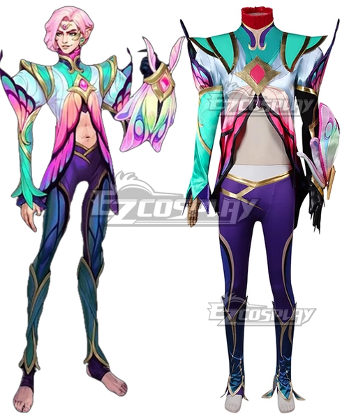 League of Legends LOL Faerie Court Ezreal Cosplay Costume
