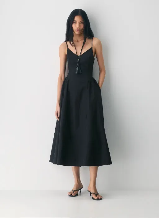 Technique Poplin Dress