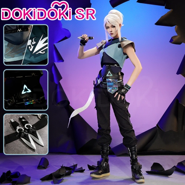 【Ready For Ship】DokiDoki-SR Valorant Cosplay Jett Costume Joon-Hee - Costume Only-S-Ready For Ship