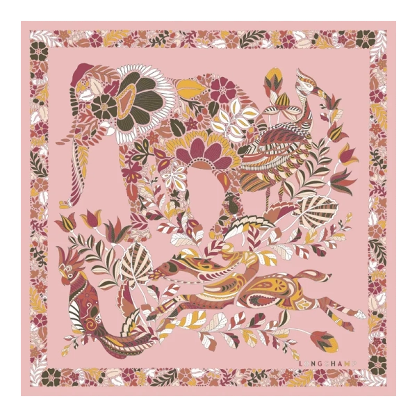 Forêt Longchamp Silk scarf 50