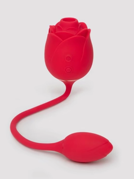Lovehoney Rose Glow 2-in-1 Clitoral Suction Stimulator with Egg Vibrator