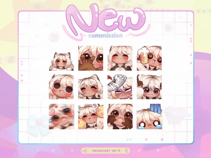 Static Custom Emote by SaiArt (@SaiwaiiArt)