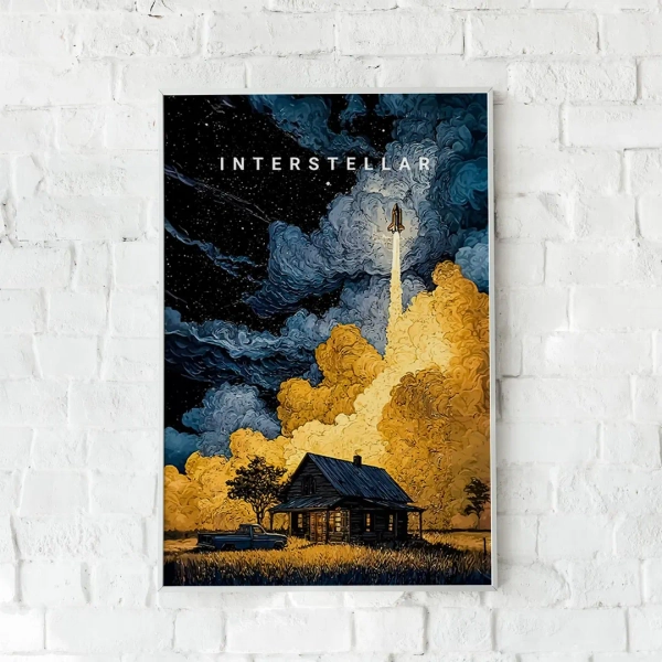 Interstellar Movie Poster Unframed, Sci-fi Space Wall Art Print, Black Hole Universe Decor, Cosmic Astronomy Gift for Science Fans - Etsy