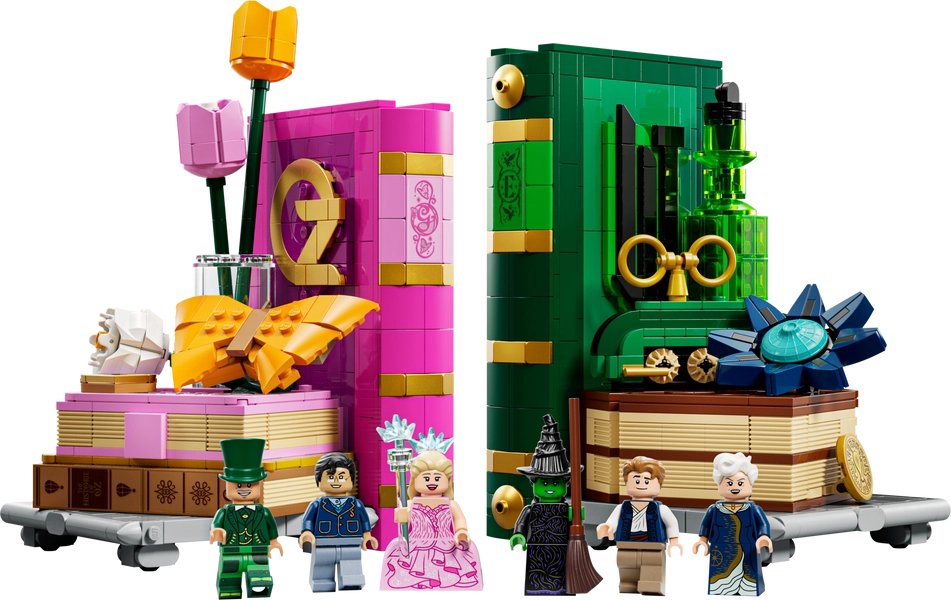LEGO Glinda & Elphaba Bookends