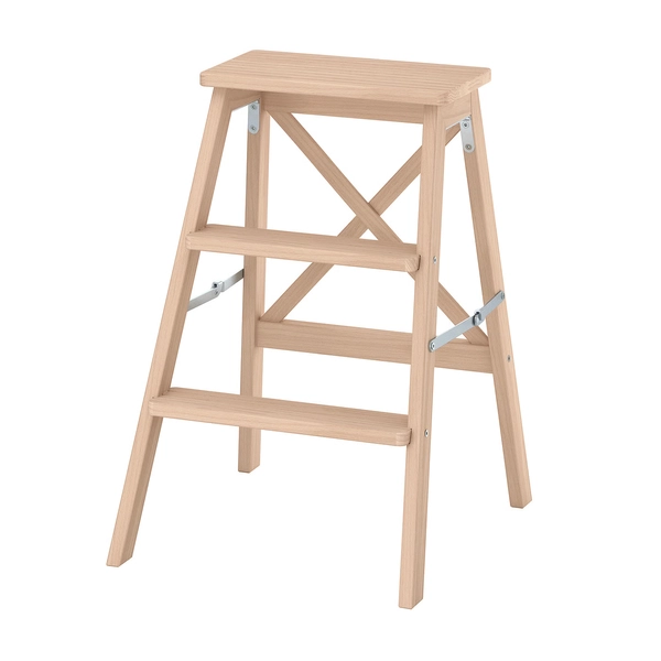 BEKVÄM Step stool - beech 63 cm (24 3/4 ")