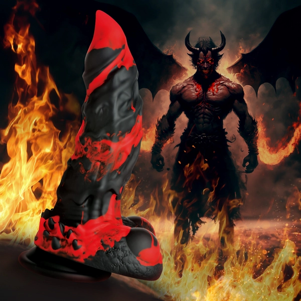 Fire Demon Monster Silicone Dildo - Creature Cocks