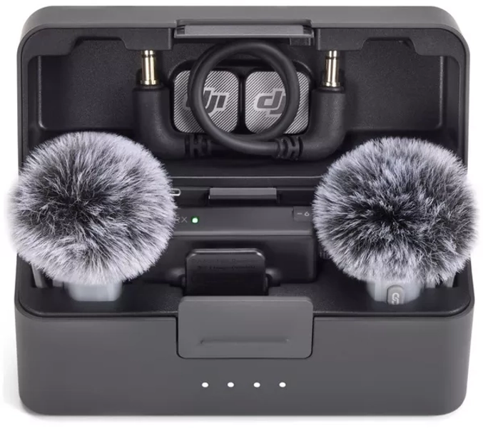 DJI Mic Mini 2 (2 TX + 1 RX + Charging Case) Wireless Microphone Kit - Grey & Black
