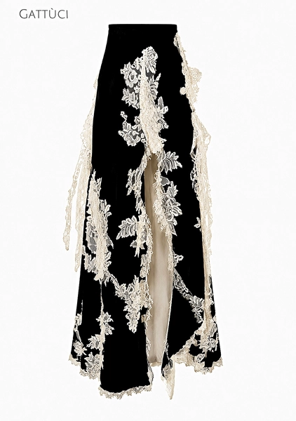 ISABÉLLA THIGH HIGH MAXI SKIRT  — GATTÙCI