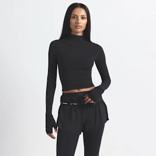 NikeSKIMS Vintage Seamless Women's Mock-Neck Crop Top