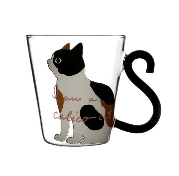 Glass Cat Mug