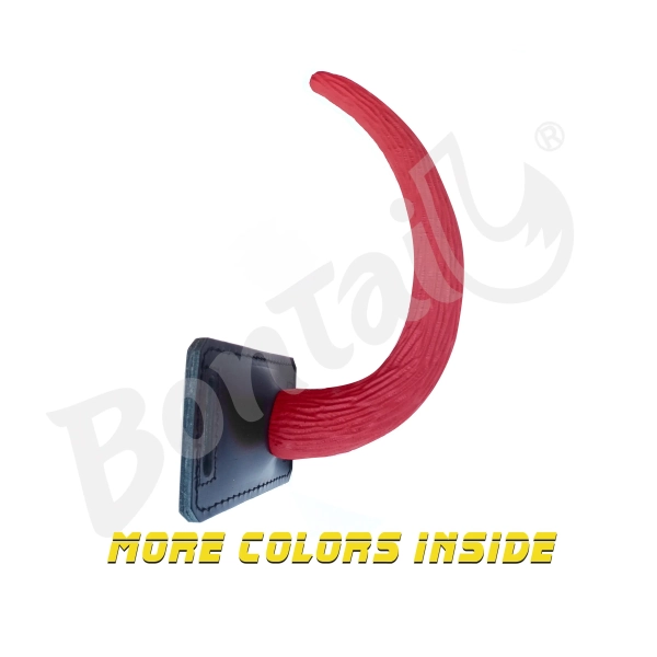 Customizable Show Tail Belt Harness - Secure Fit for Silicone Tails! - Primary color: Black