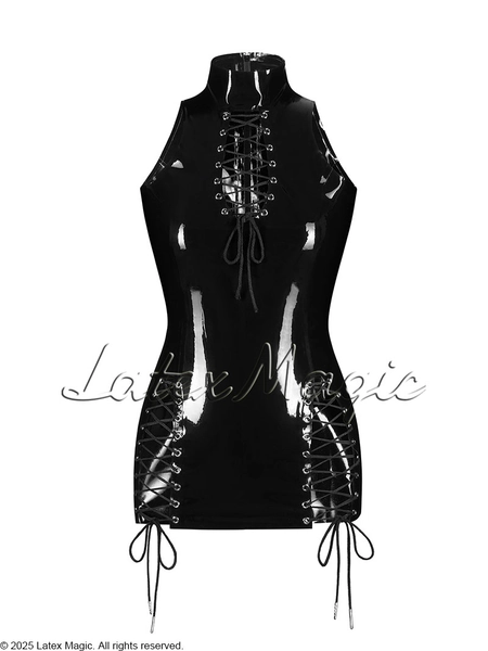 Rope-Bound Latex Body Dress