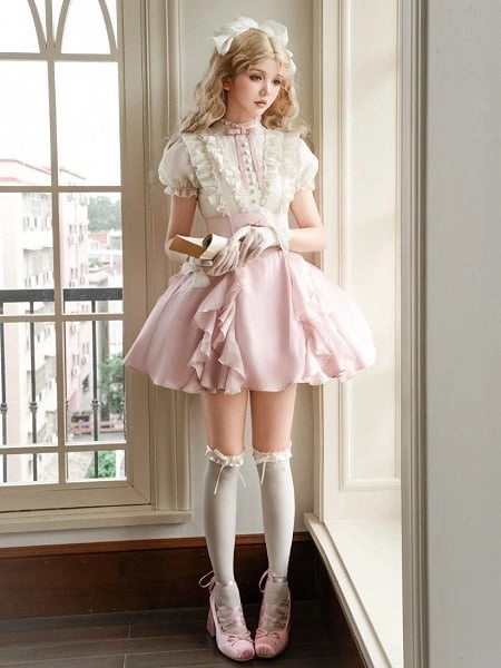 Pink Lolita dress (: