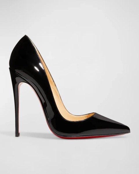 120mm So Kate Patent Pointed-Toe Pumps