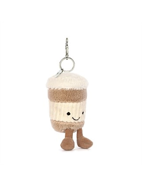 AMUSEABLES COFFEE-TO-GO BAG CHARM - cream - No Size