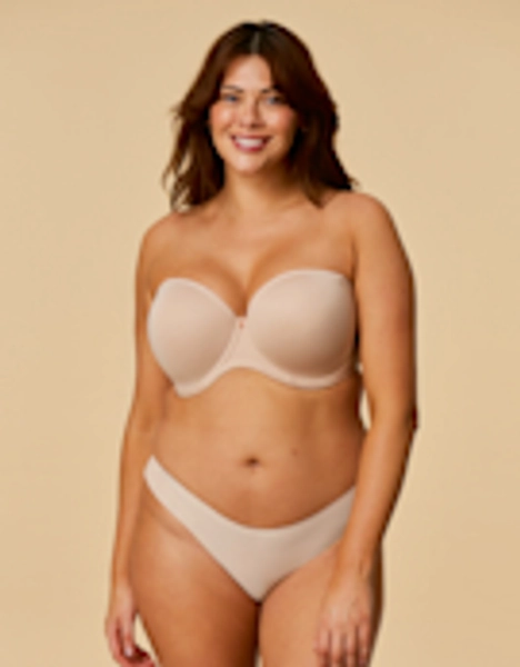 Moulded Strapless Bra in Beige by Elomi