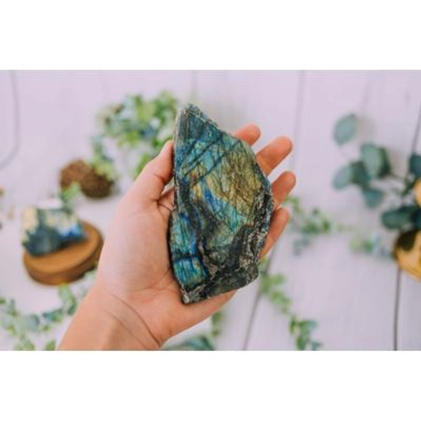 Natural Labradorite Slab, Rough Labradorite Crystals, High Flash, Labradorite Slice, High Quality - Healing Crystals, Labradorite Specimen