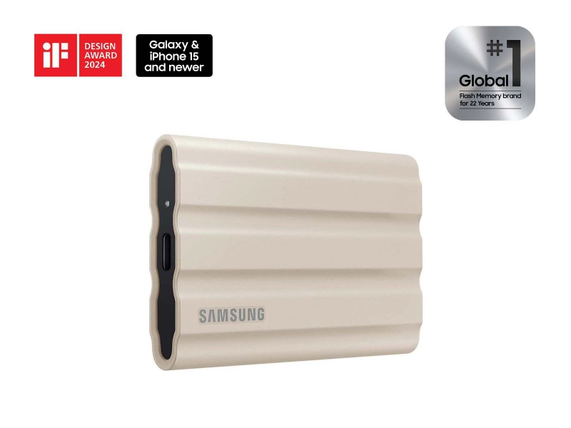 Portable SSD T7 Shield 2 TB USB 3.2 Gen 2 (Beige)