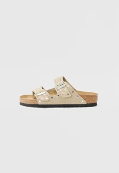 ARIZONA RIVET LEVE NARROW - Riemensandalette - taupe
