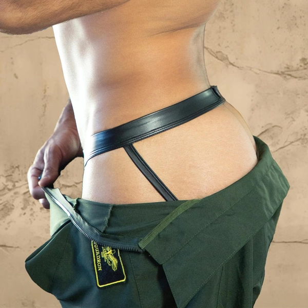 The Bareback Collection - Jockstrap - Men's Modern Faux Leather Jock