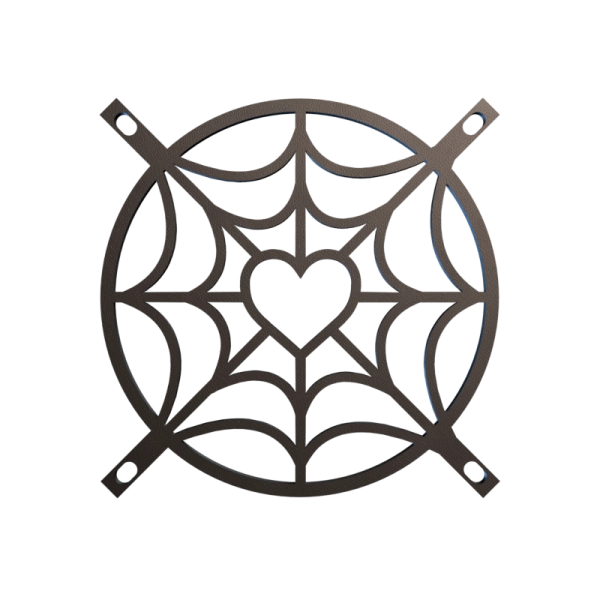 Spiderweb Heart Fan Covers — ZOMBIE TECH GAMING
