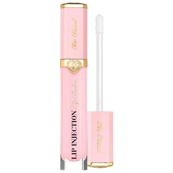 Shop Too Faced Lip Injection Power Plumping Hydrating Liquid Lip Balm - 0.24 oz/ 7 mL Clear Pink - translucent kiss of pink Online - Best Price & International Shipping