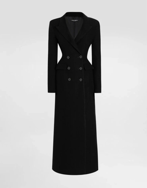 Double-breastedwool coat D&G