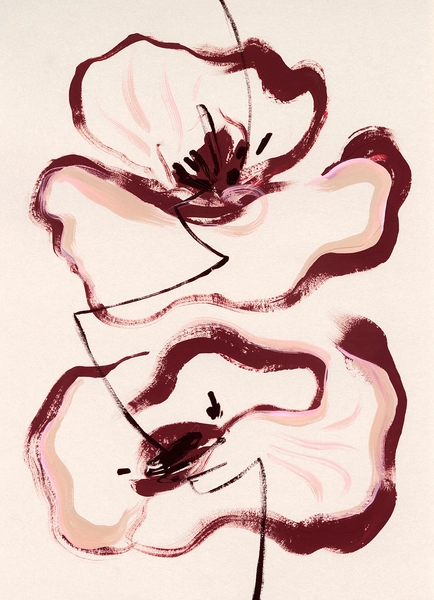 Floral Lines Print 13x18 cm