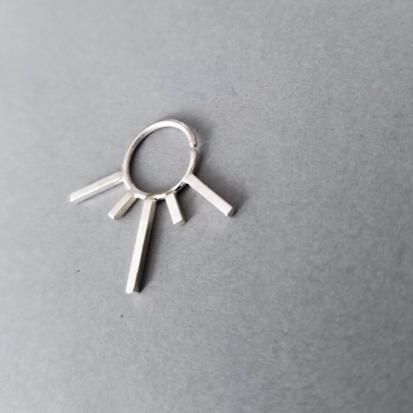 Art Deco Septum, Geometric Nose Ring, Rocker Piercing, Fake, Body Jewelry, Nipple, Boho, Alternative, Oversized, Minimalist, Couture, Edgy - Etsy Canada