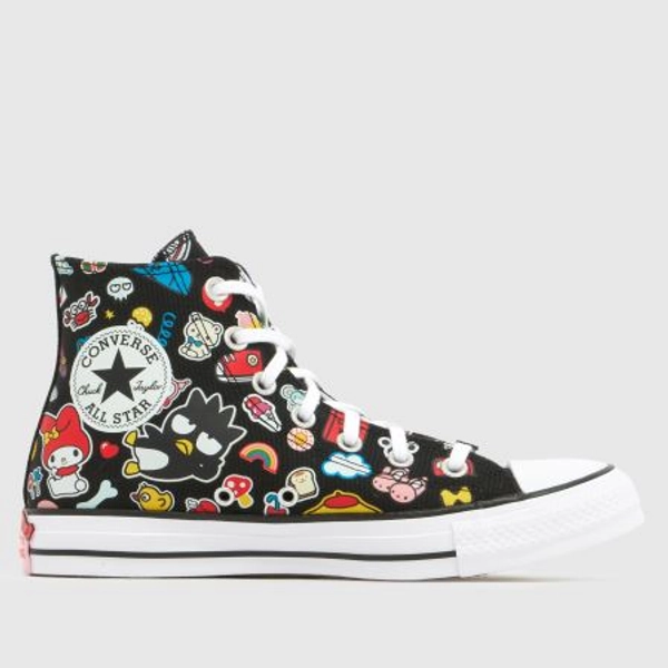 Converse All Star Hi Hello Kitty in Black Multi