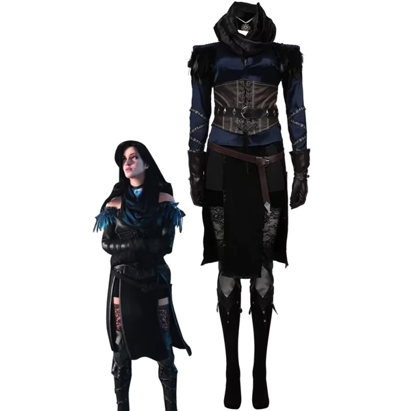 Yennefer Cosplay Costume jeu assistant femmes haut jupe tenues Halloween fête vêtements pour dames jeu de rôle mode nouveau ujfj - AliExpress