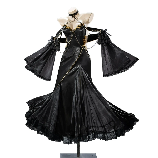 DokiDoki-R Anime Cosplay Costume Black Dress Gown - S-Order Processing Time Refer to Description Page