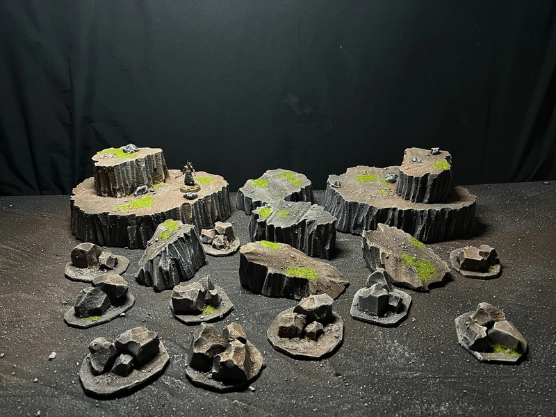Wargaming Terrain mountains - desert hills scatter terrain