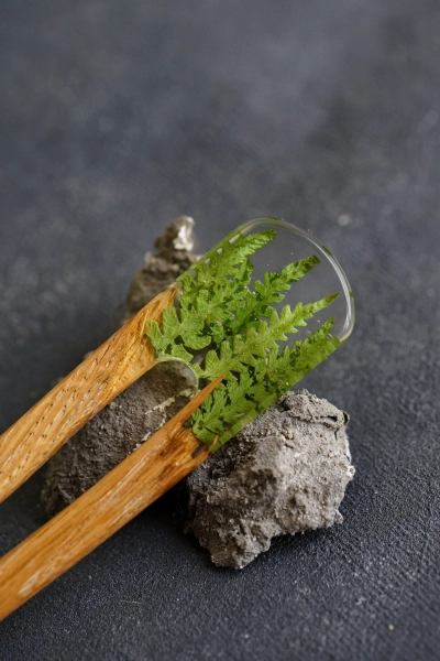 Terrarium Wooden Hair Stick